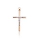 Gold Cross Pendant “The Crucifixion of Christ XV”