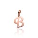 Gold Cubic Zirconia Letter Pendant “B IV”