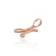 Gold Cubic Zirconia Letter Pendant “H IV”