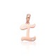Gold Cubic Zirconia Letter Pendant “I IV”
