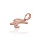 Gold Cubic Zirconia Letter Pendant “K IV”