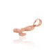 Gold Cubic Zirconia Letter Pendant “L IV”
