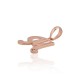 Gold Cubic Zirconia Letter Pendant “M IV”