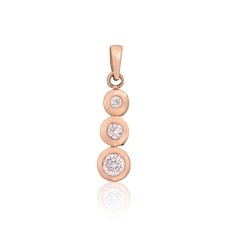 Gold Cubic Zirconia Pendant “Juno III”
