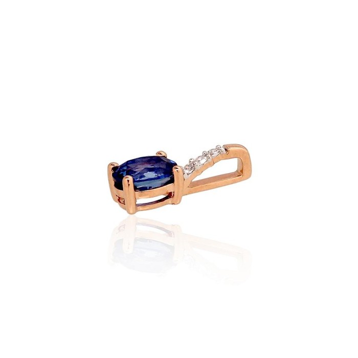 Gold Diamond and Sapphire Pendant “Grace II”