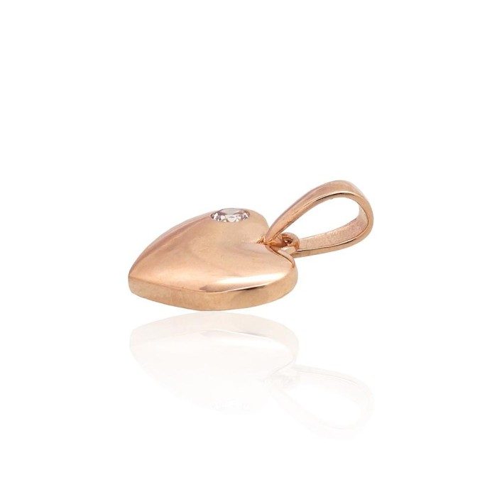Gold Cubic Zirconia Pendant “Amor XXIII”