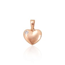 Gold Cubic Zirconia Pendant “Amor XXIII”