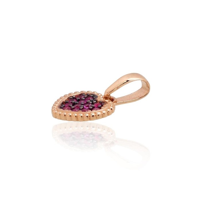 Gold Cubic Zirconia Pendant “Amor XXIV”