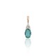 Gold Diamond and Emerald Pendant “Notika X”