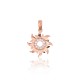 Gold Cubic Zirconia Pendant “Golden Sun XXIII”