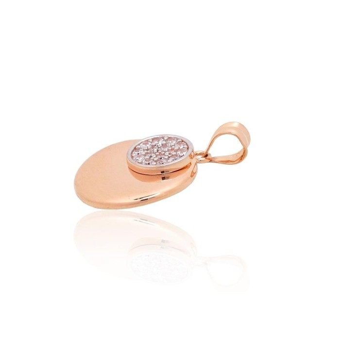 Gold Cubic Zirconia Pendant “Maat IV”