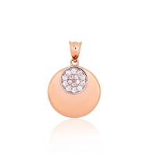 Gold Cubic Zirconia Pendant “Maat IV”