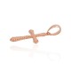 14K Red Gold Cross Pendant “Classic XIX”