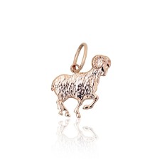 Auksinis zodiako ženklo pakabukas „Aries“