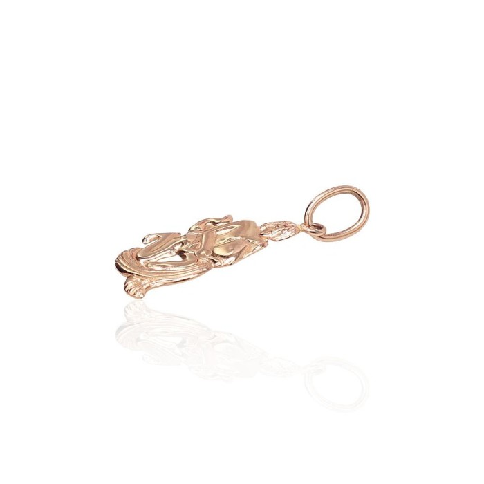 Gold Zodiac Pendant “Aquarius III”