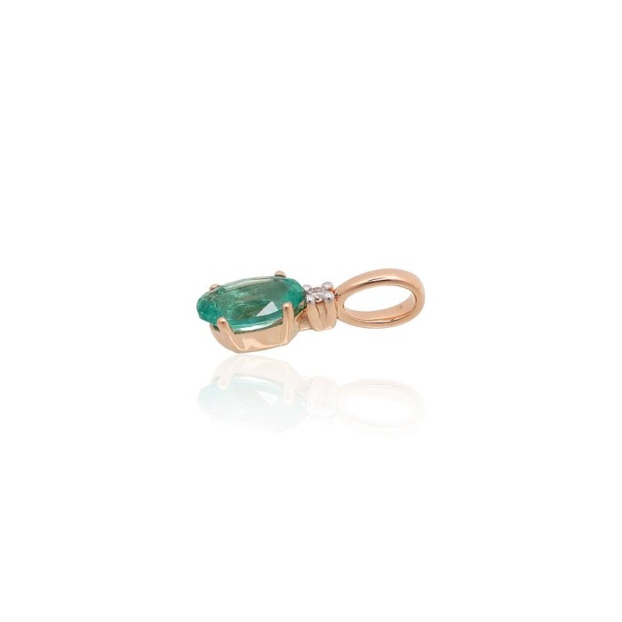 Gold Diamond and Emerald Pendant “Notika VII”