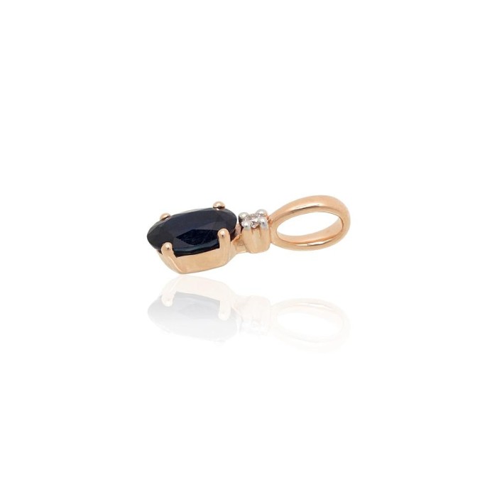 Gold Diamond and Sapphire Pendant “Notika IX”