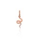Gold Cubic Zirconia Pendant “Serpent II”