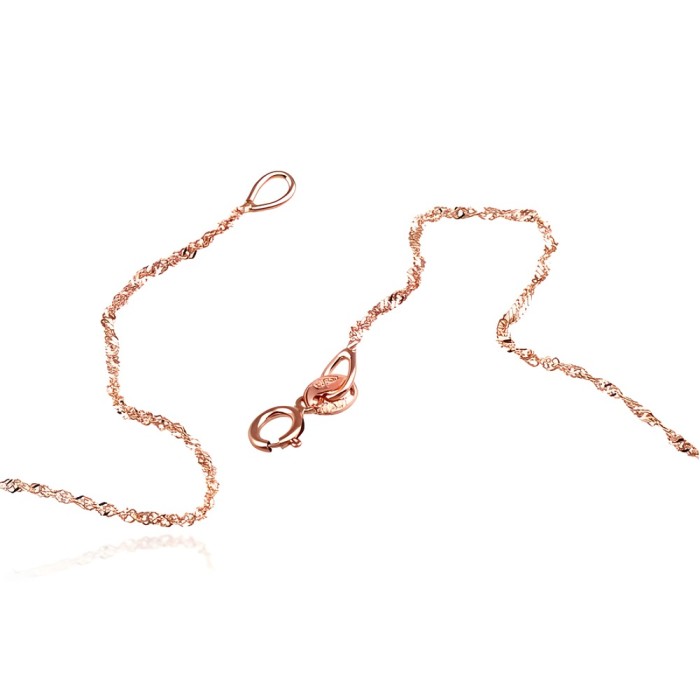 Italian Red Gold Chain “Singapore VI”