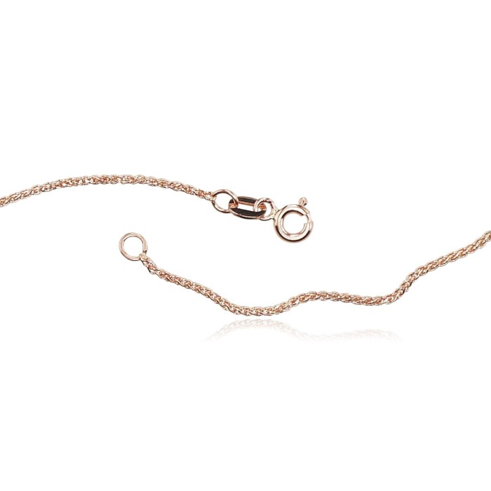 Italian Red Gold Chain “Spiga”