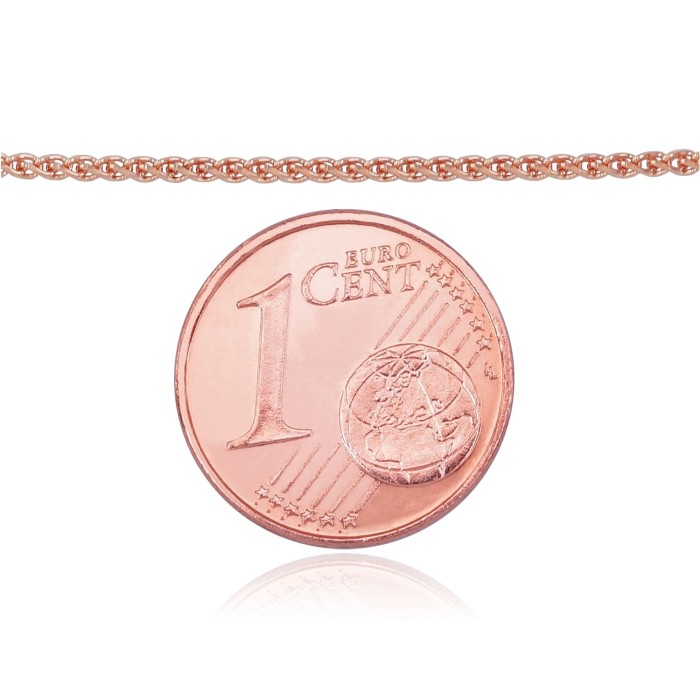 Italian Red Gold Chain “Spiga”
