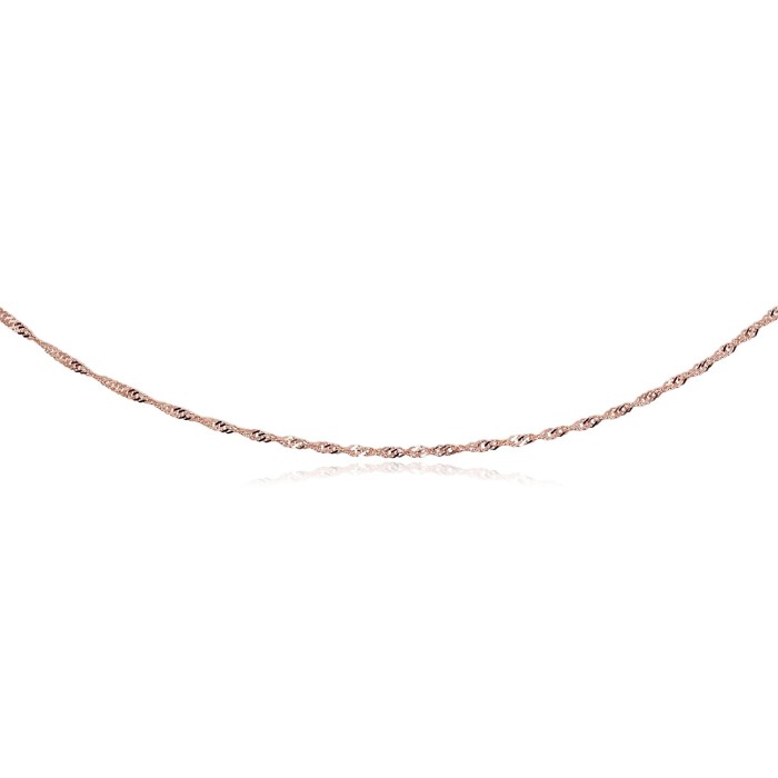 Italian Red Gold Chain “Singapore II”