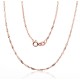 Italian Red Gold Chain “Singapore II”