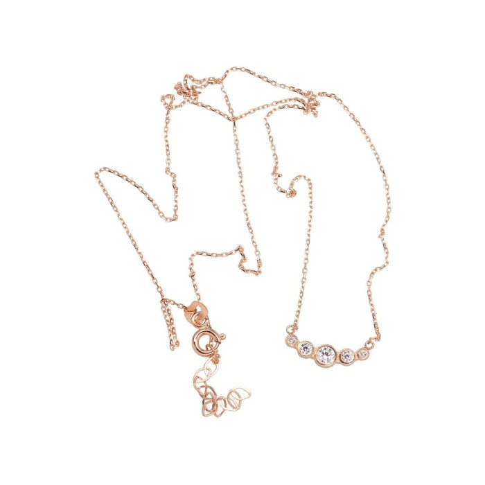 Gold Cubic Zirconia Necklace “Juno VII”