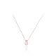 Gold Cubic Zirconia and Pearl Necklace “Galos”
