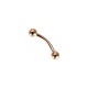 Gold Eyebrow Piercing “Golden Dawn III”