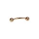 Gold Eyebrow Piercing “Golden Dawn III”