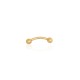 Gold Eyebrow Piercing “Golden Dawn II”