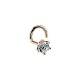 14K Red Gold Cubic Zirconia Nose Piercing “Classic III”