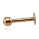 14K Red Gold Cubic Zirconia Lip Piercing “Junona IV”