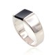 Men's Sterling Silver Onyx Ring “Bastian IV”