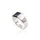 Men's Sterling Silver Onyx Ring “Bastian IV”