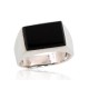 Men's Sterling Silver Onyx Ring “Bastian III”