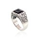 Men's Sterling Silver Onyx Ring “Vincent”