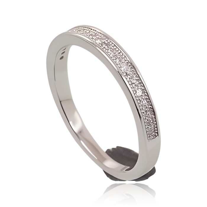 Sterling Silver Cubic Zirconia Ring “Shining Path VII”