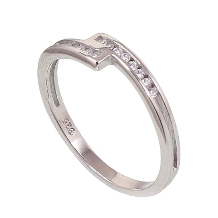Sterling Silver Cubic Zirconia Ring “Comet V”