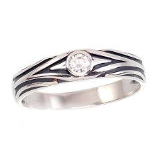 Sterling Silver Cubic Zirconia Ring “Marcus”