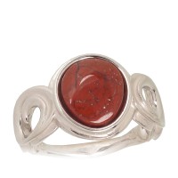 Sterling Silver Jasper Ring “Ancient Ember”