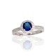 Sterling Silver Cubic Zirconia Ring “Hearts and Arrows”