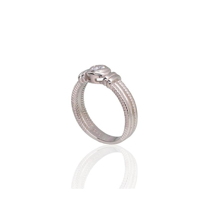 Sterling Silver Cubic Zirconia Ring “Tokyo III”