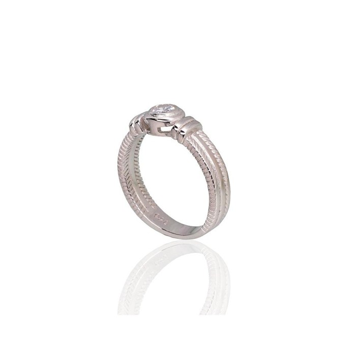 Sterling Silver Cubic Zirconia Ring “Tokyo III”
