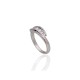Sterling Silver Cubic Zirconia Ring “Camellia II”