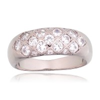 Серебряное кольцо с цирконами «Роксана XX»