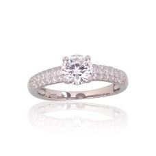 Sidabrinis žiedas su cirkoniais „Junona XII“