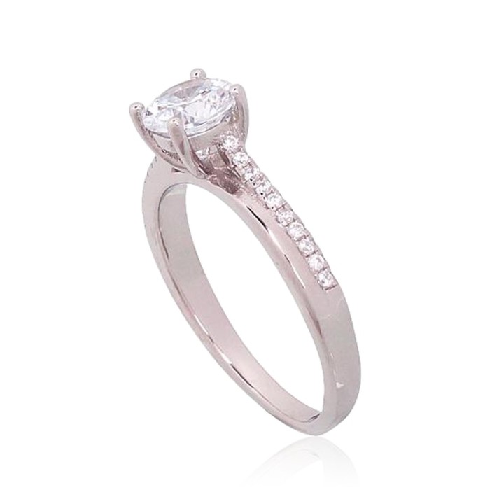 Sterling Silver Cubic Zirconia Ring “Junona XVI”