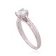 Sterling Silver Cubic Zirconia Ring “Junona XVI”